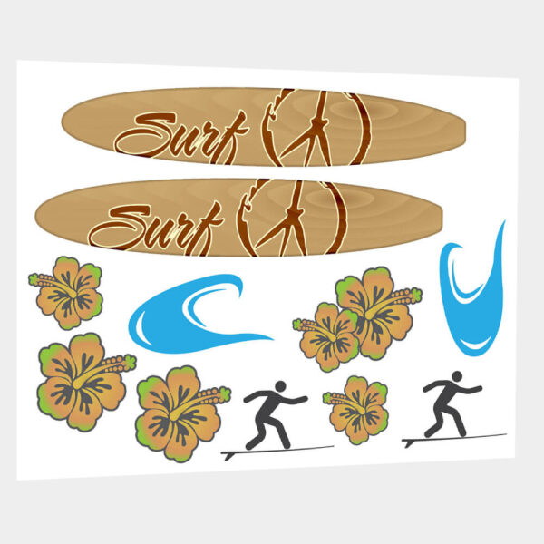 Surfs Up Truck Sticker Pack - Image 2